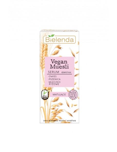 VEGAN MUESLI Serum matujące owies + pszenica + mleczko ryżowe 30 ml