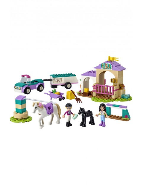 LEGO Friends - Szkółka jeździecka i przyczepa dla konia 41441 - 148 elementów, wiek 4+