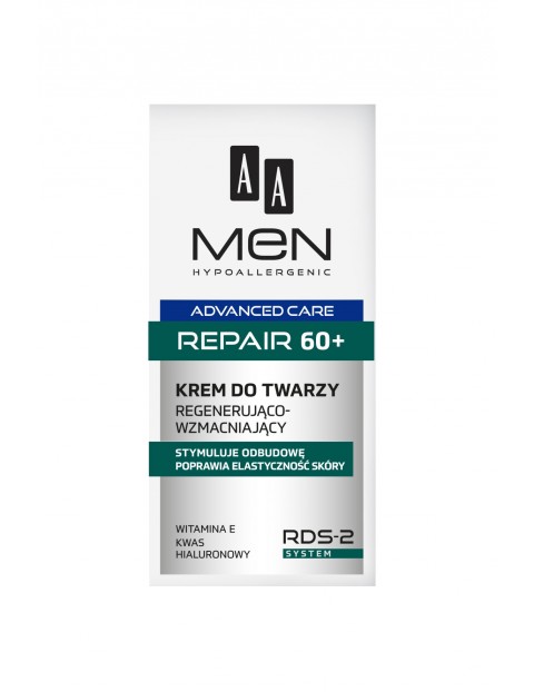 AA Men Advanced Care Repair 60+ Krem do twarzy regenerująco-wzmacniający 50 ml