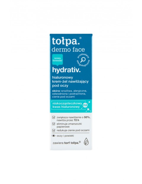 Tołpa dermo face hydrativ Hialuronowy krem-żel nawilżający pod oczy 10 ml