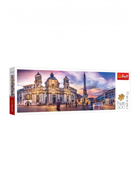 Puzzle Panorama - Piazza Navona, Rzym - 500 elementów