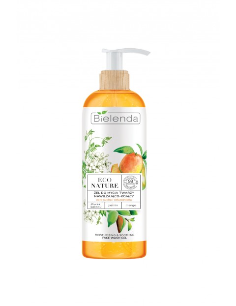 ECO NATURE - Śliwka kakadu + Jaśmin + Mango - żel do mycia twarzy nawilżająco-kojący 200ml