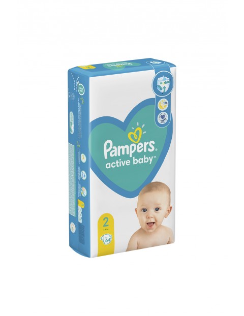 Pampers Active Baby, rozmiar 2, 64 pieluszki, 4-8kg