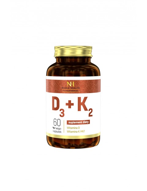 Witaminy D3+K2 Noble Health 60 kapsułek