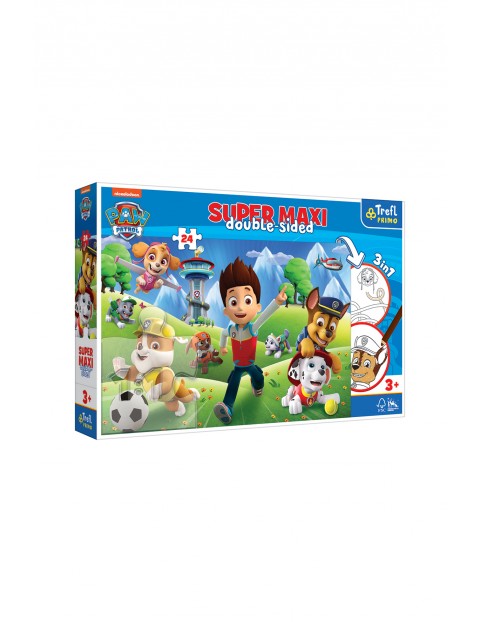 Puzzle 24 Super maxi dla dzieci - Przygody Psiego Patrolu wiek 3+