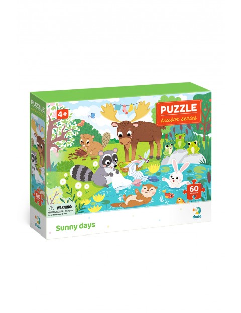 Puzzle pory roku Letnie dni - 60 elementów wiek 4+