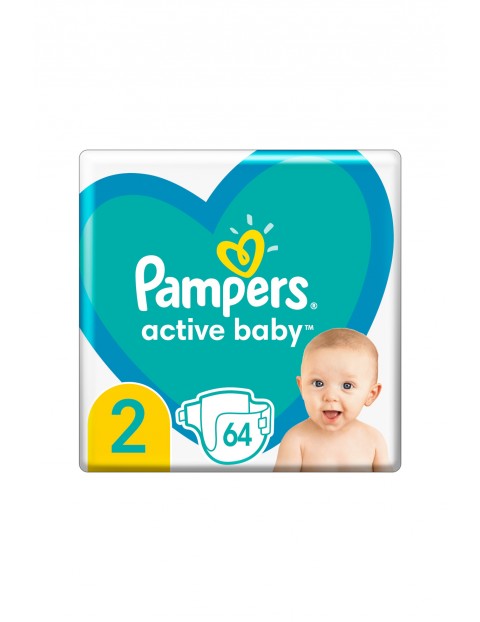 Pampers Active Baby, rozmiar 2, 64 pieluszki, 4-8kg