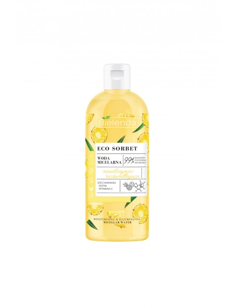 ECO SORBET Ananas - woda micelarna - nawilżająco-rozświetlająca 500 ml