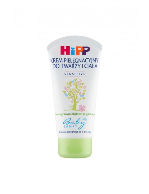 HiPP Babysanft Sensitive Krem pielęgnacyjny do twarzy i ciała od 1 dnia życia - 75 ml