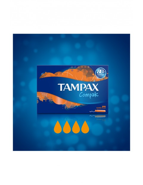 Tampax Compak Super Plus Tampony z aplikatorem 16szt