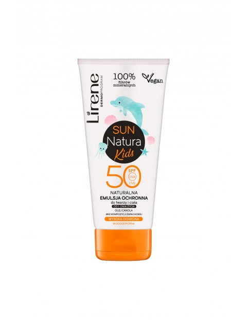 Lirene Sun Natura Kids Naturalna emulsja ochronna SPF 50 100 ml