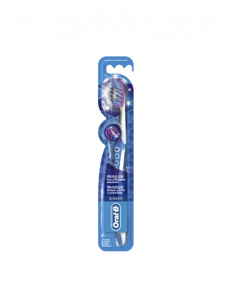 Oral-B 3D White Luxe Pro-Flex Szczoteczka manualna do zębów, średnia