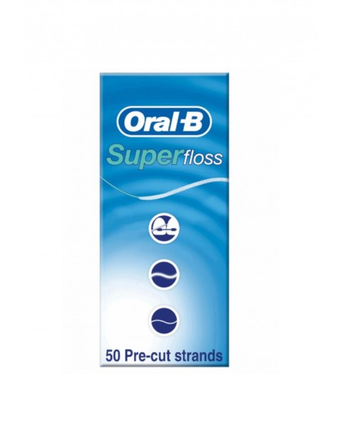 Oral-B Super Dental Floss Nić dentystyczna, 50 odmierzonych odcinków nici