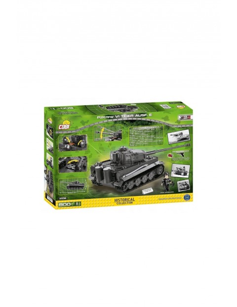 Klocki COBI Panzerkampfwagen VI Ausf. E 800el