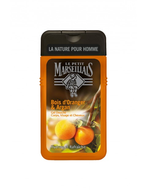 Le Petit Marseillais MEN żel pod prysznic argan i kwiat pomarańczy - 250 ml