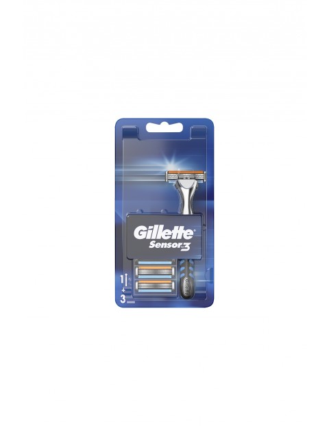 Gillette Sensor3 Maszynka do golenia dla mężczyzn+ 3 ostrza