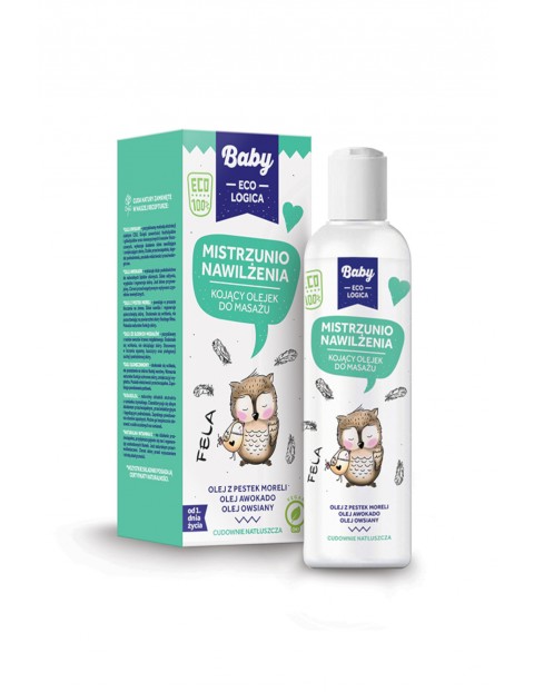 MISTRZUNIO NAWILŻENIA Kojący olejek do masażu Baby Ecologica - 150 ml