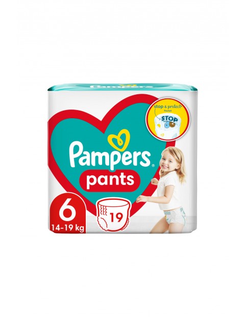 Pampers Pieluchomajtki, rozmiar 6, 19szt, 14-19kg