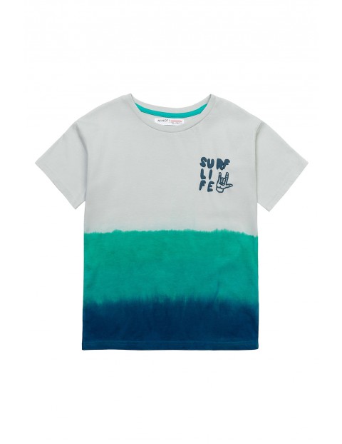 T-shirt chłopięcy bawełniany Surf life ombre