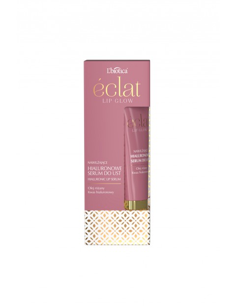 L'biotica Eclat Lip Glow Serum do ust hialuronowe z olejem różanym 15 ml