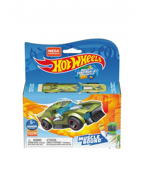 Mega Construx Hot Wheels Muscle Bound Pojazd do zbudowania- zestaw klocków 102el wiek 5+