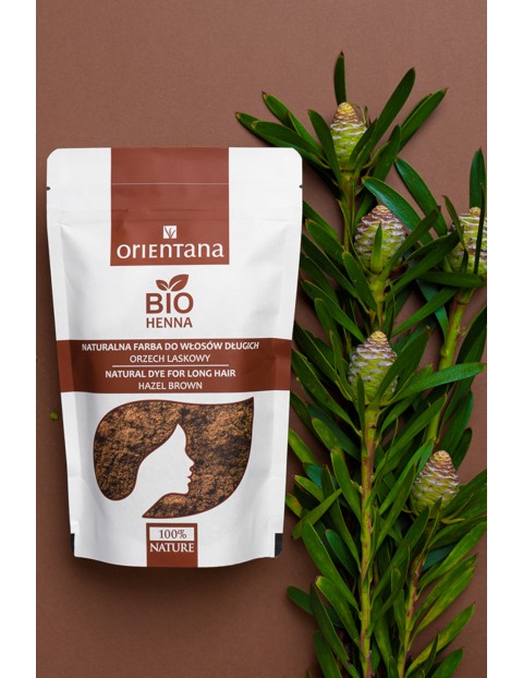 Orientana BIO Henna do włosów ORZECH LASKOWY 100g