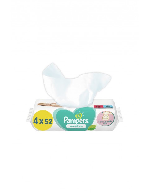 Pampers Sensitive Chusteczki 4x52szt