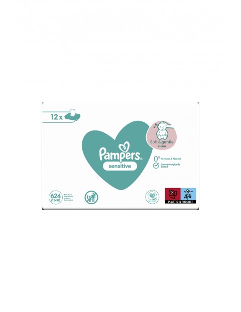 Pampers Sensitive Chusteczki 12x52szt