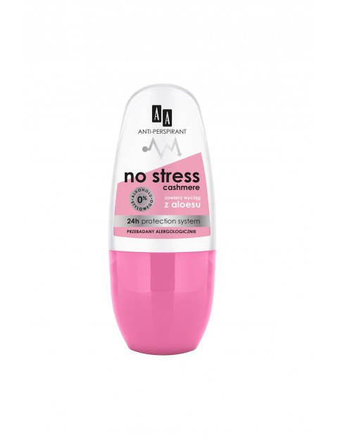 AA Deo antiperspirant w kulce No Stress Cashmere 24h 50 ml