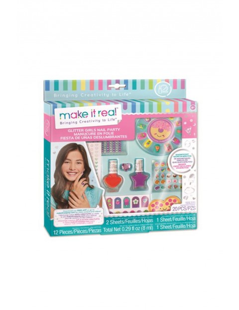 Make it real - Zestaw do manicure Glitter Girl Party wiek 8+