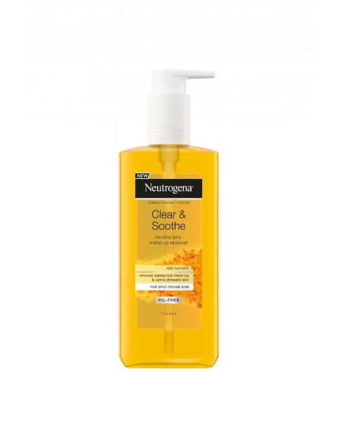 Neutrogena Clear & Soothe Micelarny żel do demakijażu z kurkumą - 200 ml