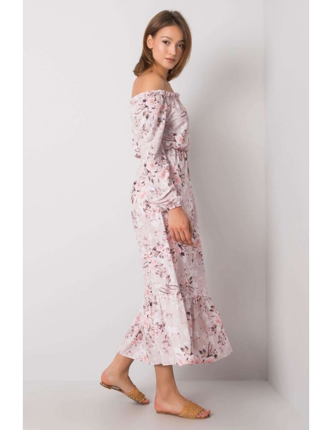 RUE PARIS Sukienka maxi w kwiaty