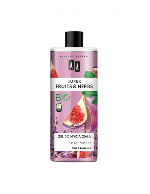 AA Super Fruits&Herbs żel do mycia ciała figa&lawenda 500 ml