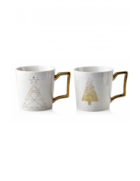 SANTA LILA Komplet 2 kubków porcelanowych świątecznych 400ml