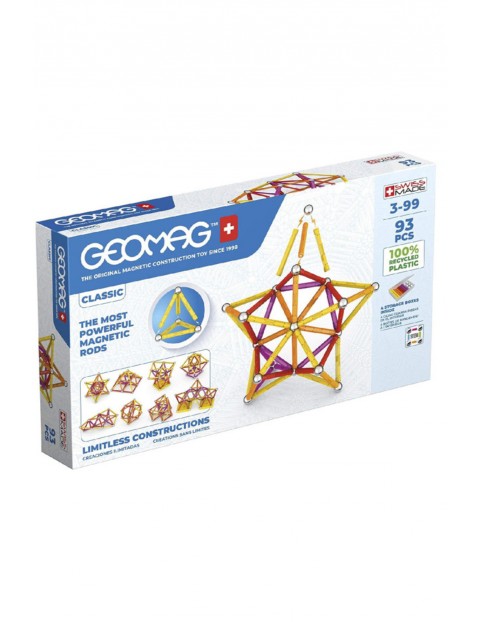 Geomag - Klocki konstrukcyjne - 93 elementy wiek 3+