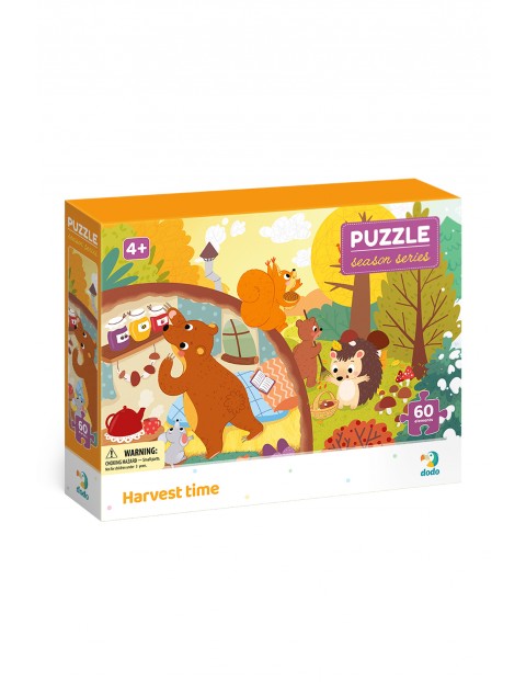 Puzzle pory roku  Czas zbiorów - 60 elementów 