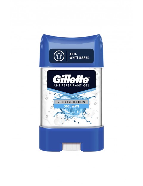 Gillette Cool Wave Przezroczysty żel dla mężczyzn, antyperspirant i dezodorant 70 ml