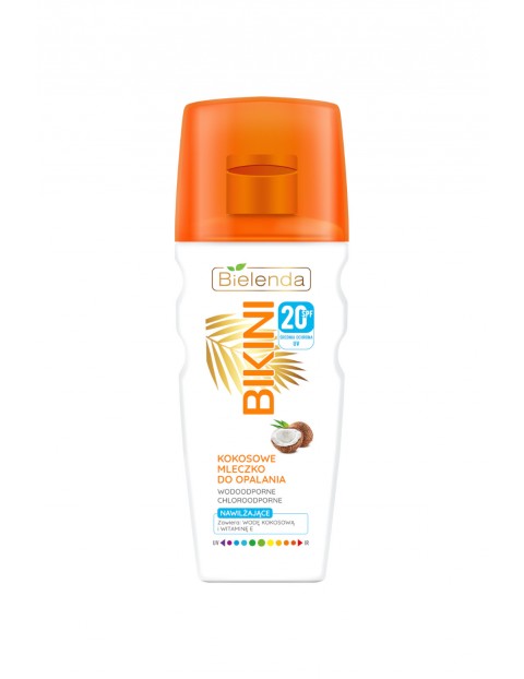 BIKINI Kokosowe mleczko do opalania Bielenda SPF20 200ml