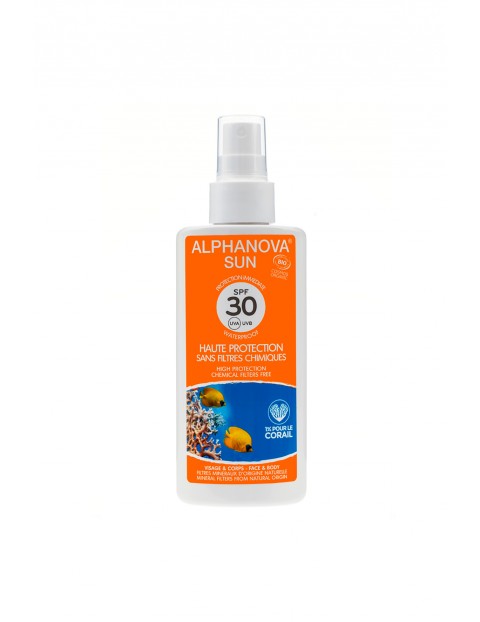 Spray przeciwsłoneczny z filtrem Alphanova SPF 30 - 125g