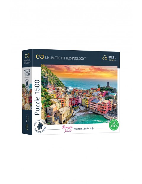 Puzzle Trefl Prime 1500 Romantic Sunset - Vernazza, Liguria, Italy 