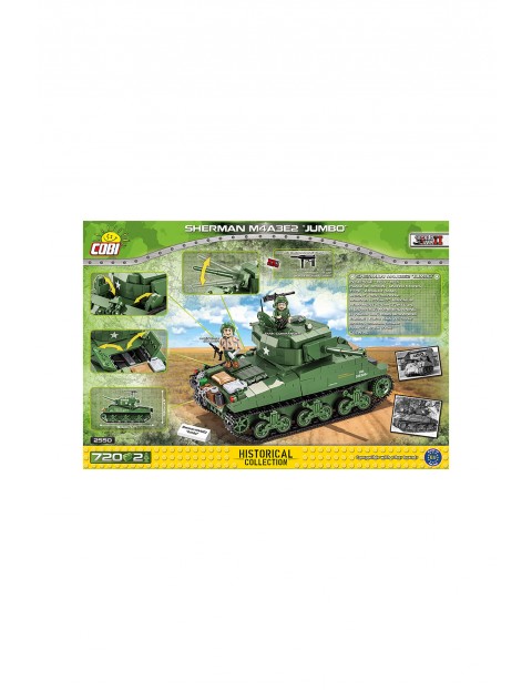 Kocki Cobi HC WWII /2550/ SHERMAN M4A3E2 JUMBO  - 716 el - wiek 11+