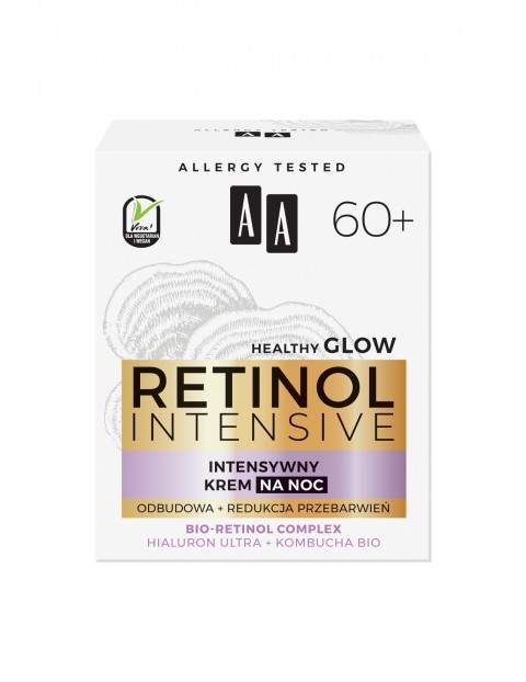 AA Retinol Intensive 60+ intensywny krem na noc odbudowa+redukcja przebarwień 50 ml