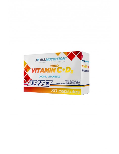 Suplementy diety - Allnutrition Vitamin C 1000+D3 - 30 kapsułek