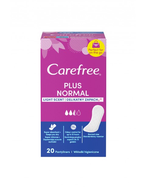 Wkładki higieniczne Carefree Plus Original Fresh - 20 sztuk