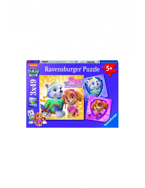 Puzzle Psi Patrol Skye&Everest - 3x49 elementów