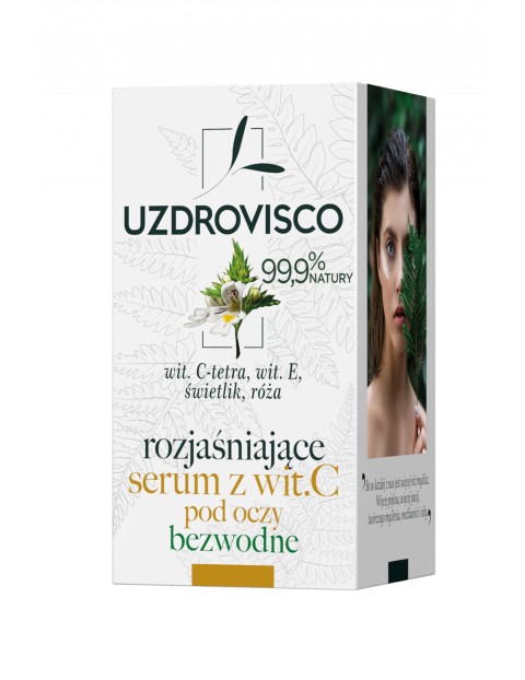 Uzdrovisco Świetlik Rozjasniające serum z wit.C pod oczy - bezwodne - 15ml