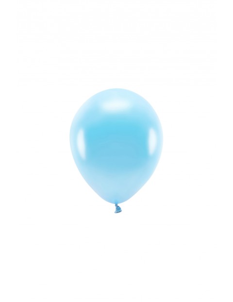 Balony Eco 26cm metalizowane, niebieski (1 op. / 10 szt.)