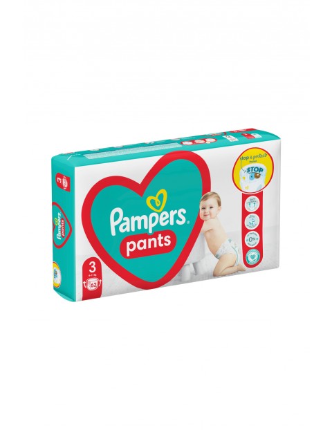 Pampers Pieluchomajtki, rozmiar 3, 62szt, 6-11kg