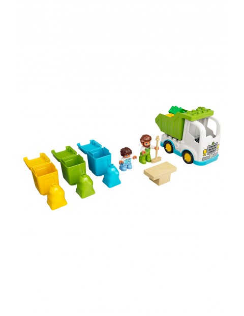 LEGO DUPLO Town - Śmieciarka i recykling 10945 - 19 elementów wiek 2+