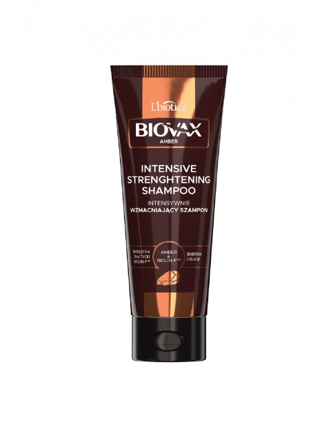 Biovax Amber intensywnie wzmacniający szampon do włosów Bursztyn & Biolin 200 ml